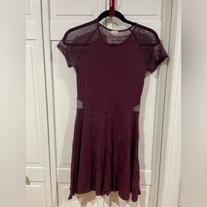 Garage Skater Dress with Mesh Detailing